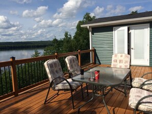 Outdoor dining - Exploits river cabin (Norris Arm)