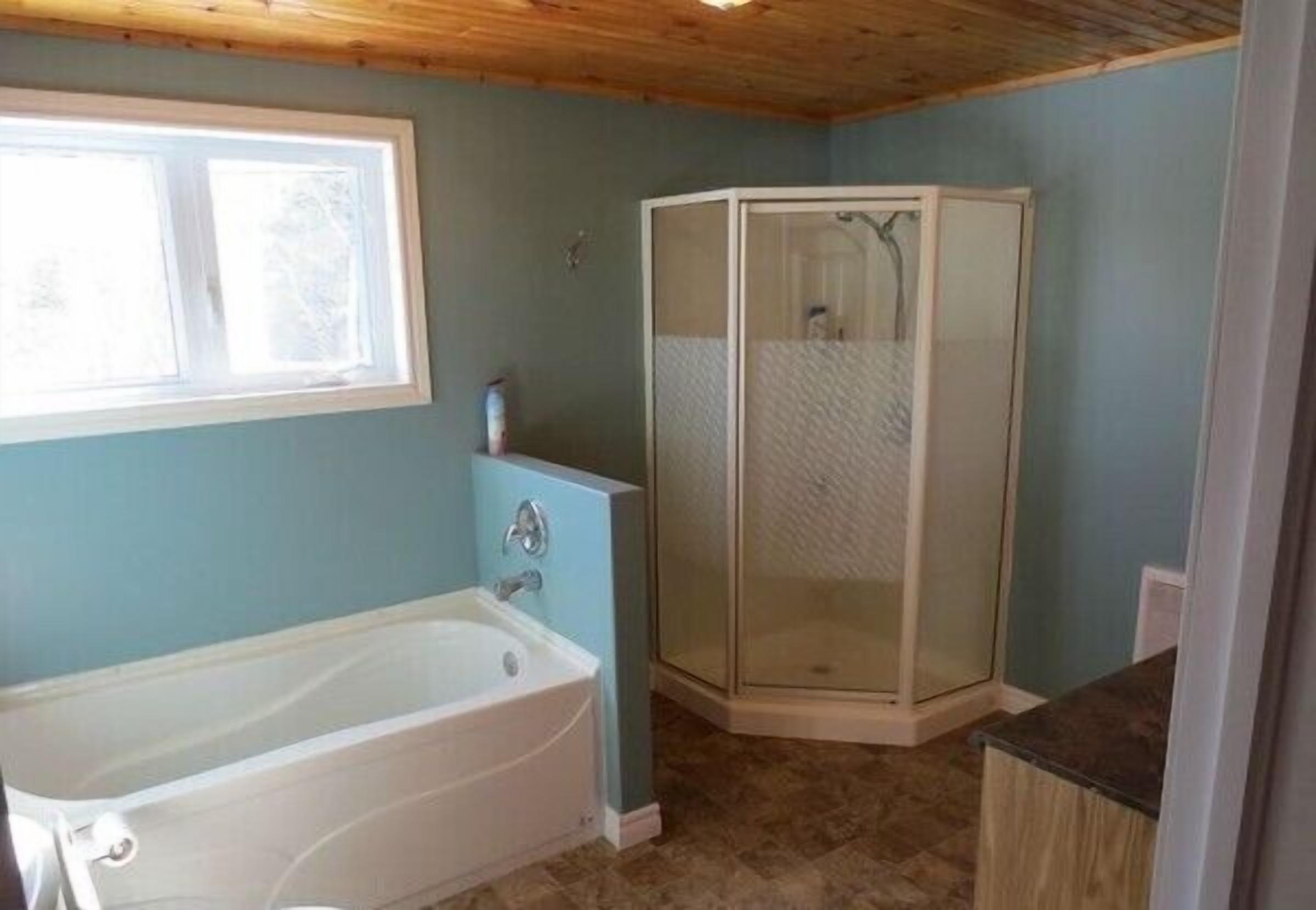 Bathtub, toilet paper