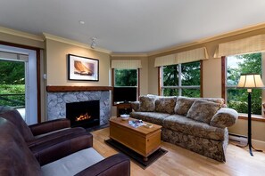 Living Room with Gas Fireplace