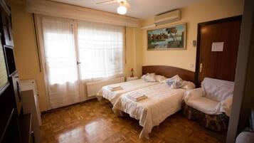 Desk, iron/ironing board, free WiFi, bed sheets