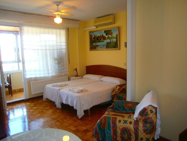 Desk, iron/ironing board, free WiFi, bed sheets