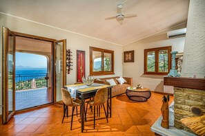 Télévision, cheminée, Netflix, lecteur de DVD