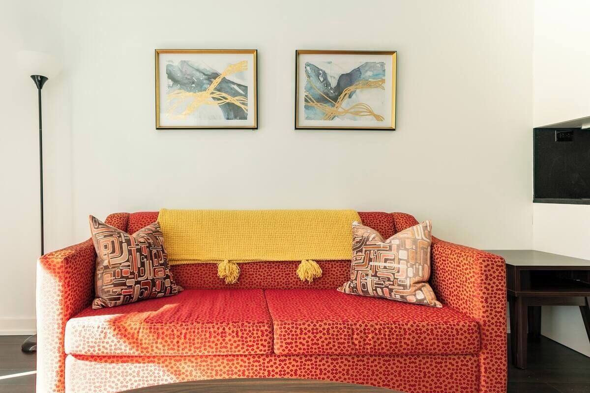 luxury condo, 2 bedrooms, lake view | living area | flat-screen tv