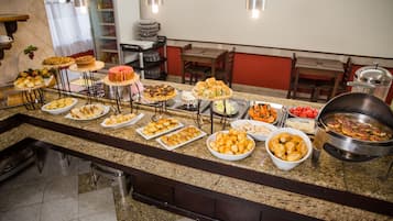 Free daily buffet breakfast