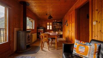 Fernseher, Kamin, Bücher