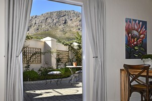 Luxury Apartment, 1 Bedroom, Fireplace, Mountain View | Terrace/patio