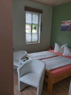 1 bedroom, travel crib, WiFi, bed sheets