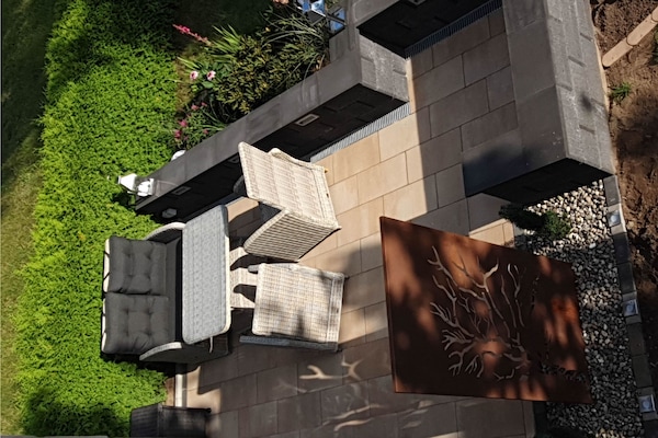 Terrasse von oben fotografiert