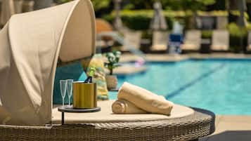 2 outdoor pools, cabanas (surcharge), pool umbrellas