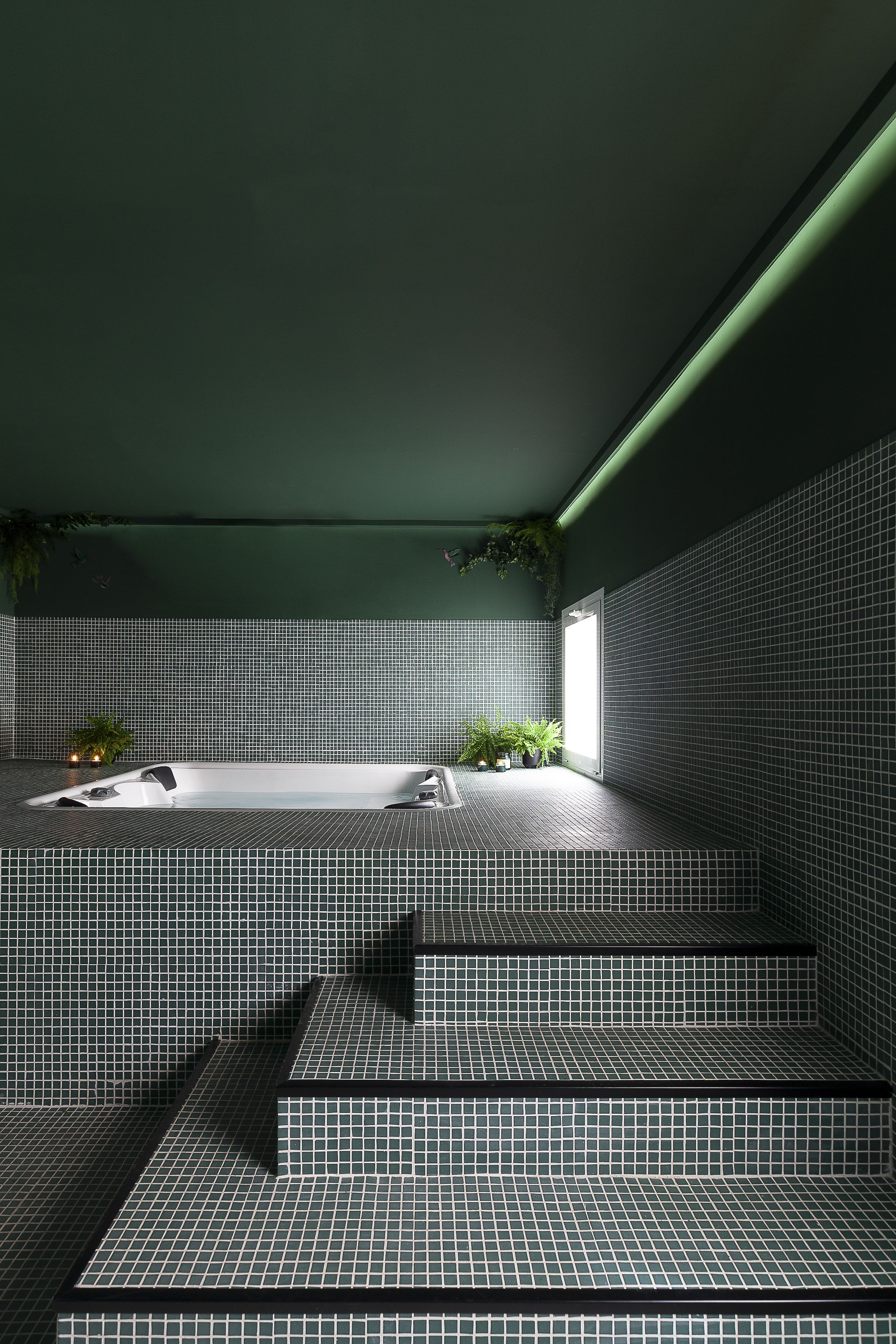 실내 스파 욕조