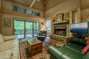 Smart TV, fireplace, Netflix, DVD player