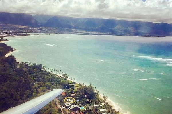 view of neighborhood from plane