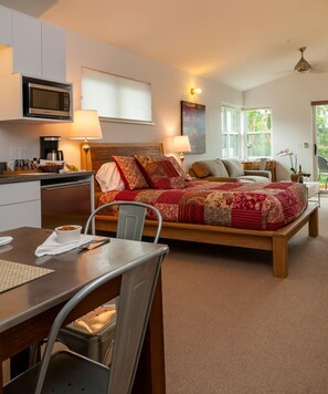 Desk, iron/ironing board, travel crib, free WiFi