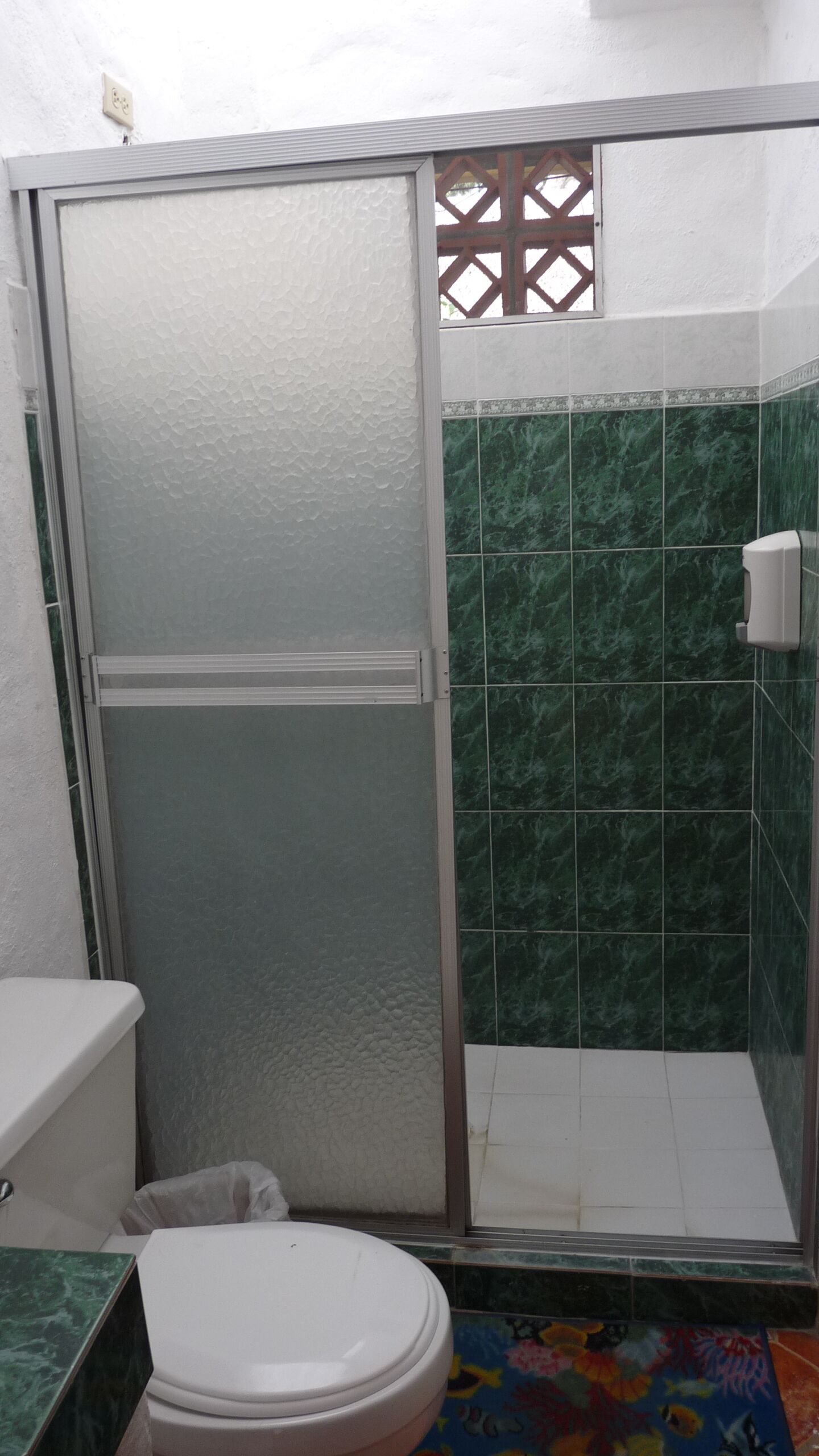 Douche, savon, papier toilette