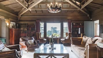 TV, fireplace, offices