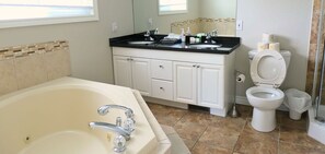 Separate tub and shower