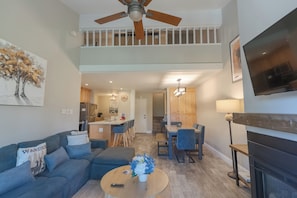 Smart TV, fireplace, offices