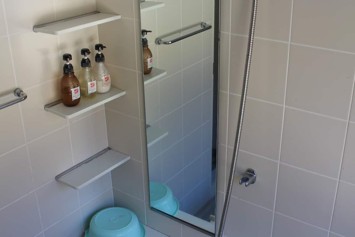 japanese western style room a 35sqm (private bathroom, mount fuji and lake shoji view), non smoking | bathroom shower