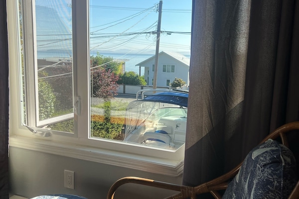 View out of master bedroom window.