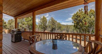 Koe LOG CABIN, joka elää parhaimmillaan, vain 7 mailin päässä Zion NP East Gate ⛺️: stä