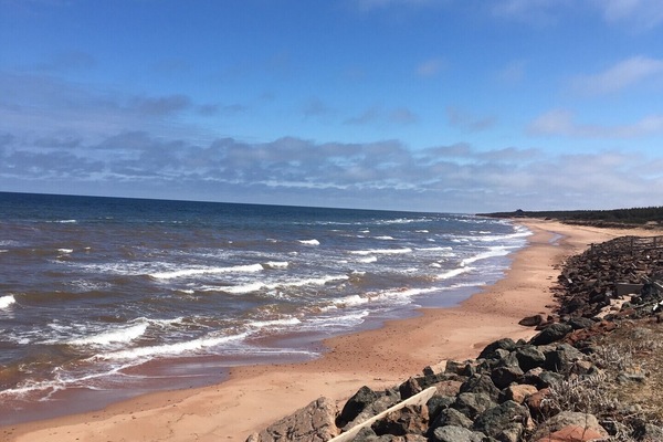 2016 View of beach in front of cottage