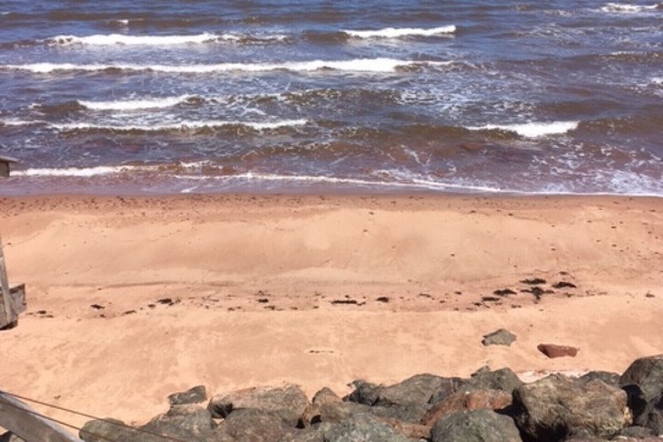 2016 View of beach in front of cottage