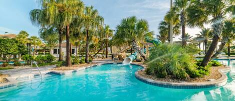 Piscine extérieure, piscine chauffée