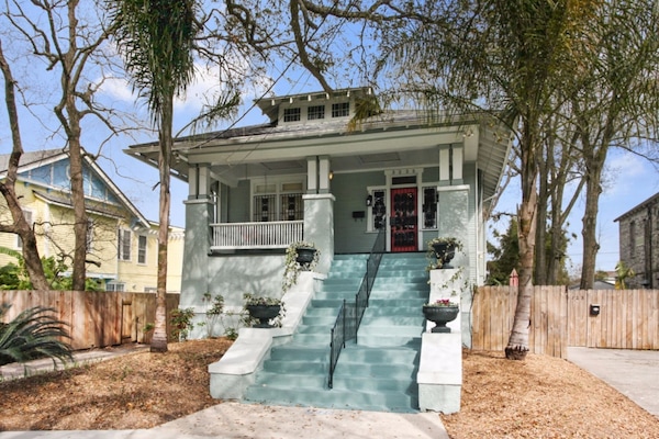 Downstairs unit, accessible by fence gate on right of property.