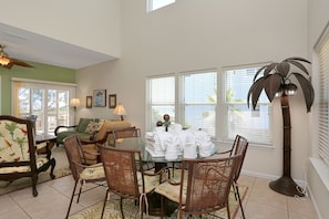 Dining - Private Pool, Steps from Beach, Pet Friendly Screened Porch ~ Yellow Bird (Indian Pass)