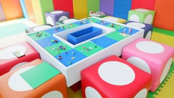 Área de juegos infantiles techada