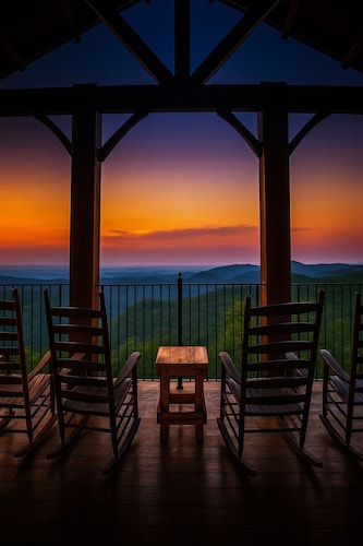 Luxurious 2BR Cabin w/Views, Hot Tub & Close to GSMNP