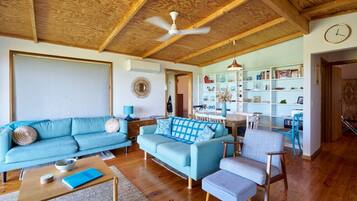 Smart TV, Netflix, DVD player, books