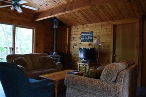 Fernseher, Kamin