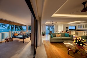 Penthouse, 4 Bedrooms, Ocean View | Living area | 32-inch TV with satellite channels - Hemingways Watamu (Watamu)