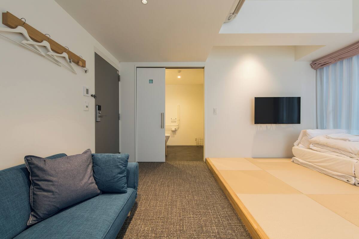 Japanese Style Room with Sofa, Non-smoking | Premium bedding, desk, blackout drapes, soundproofing