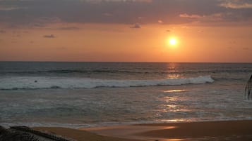 Pantai di sekitar, pasir putih, dan 19 bar pantai