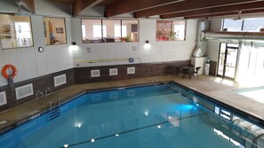 Indoor pool, a heated pool