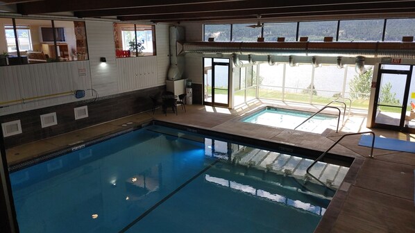 Indoor pool, a heated pool
