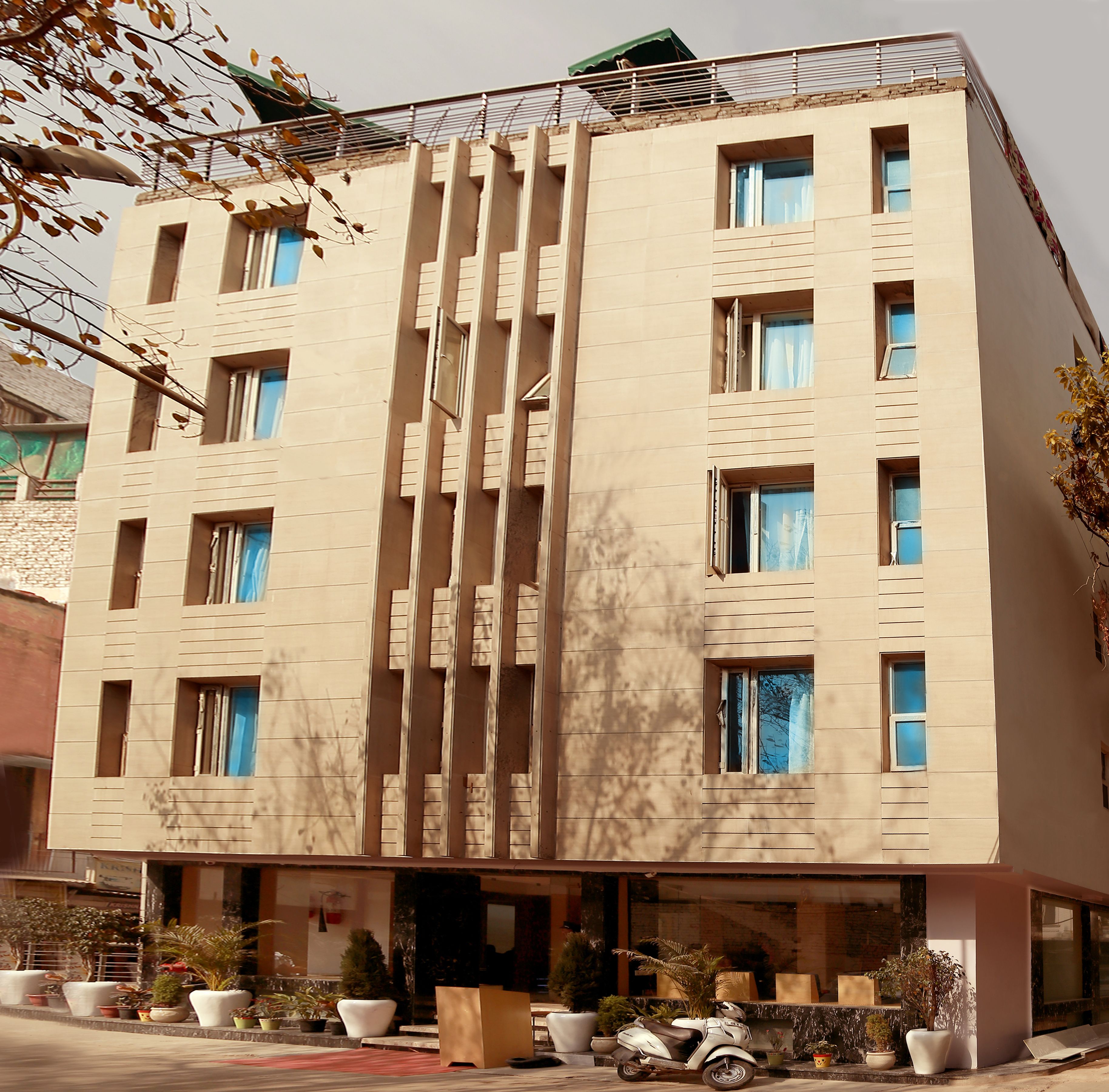 Façade de l’hébergement