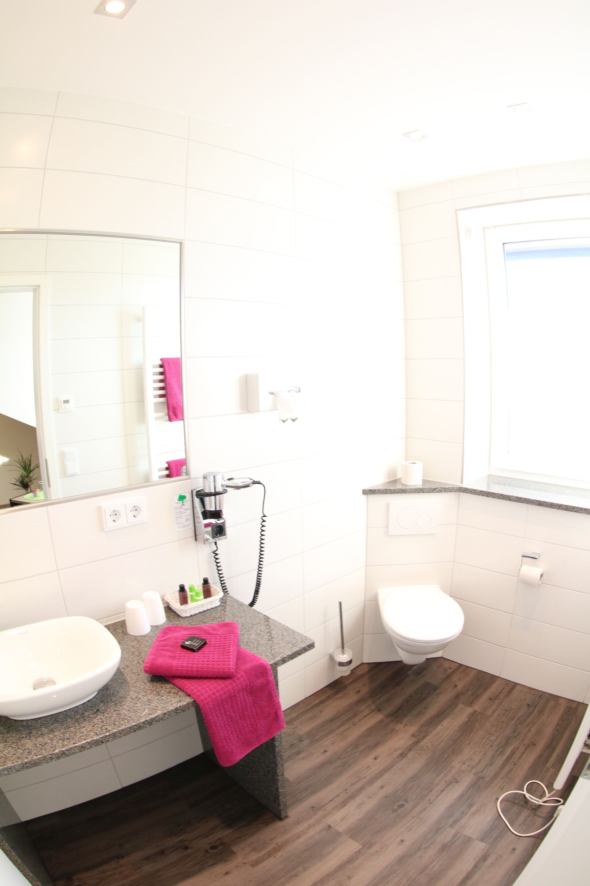 Bathroom | Shower, hair dryer, towels, soap