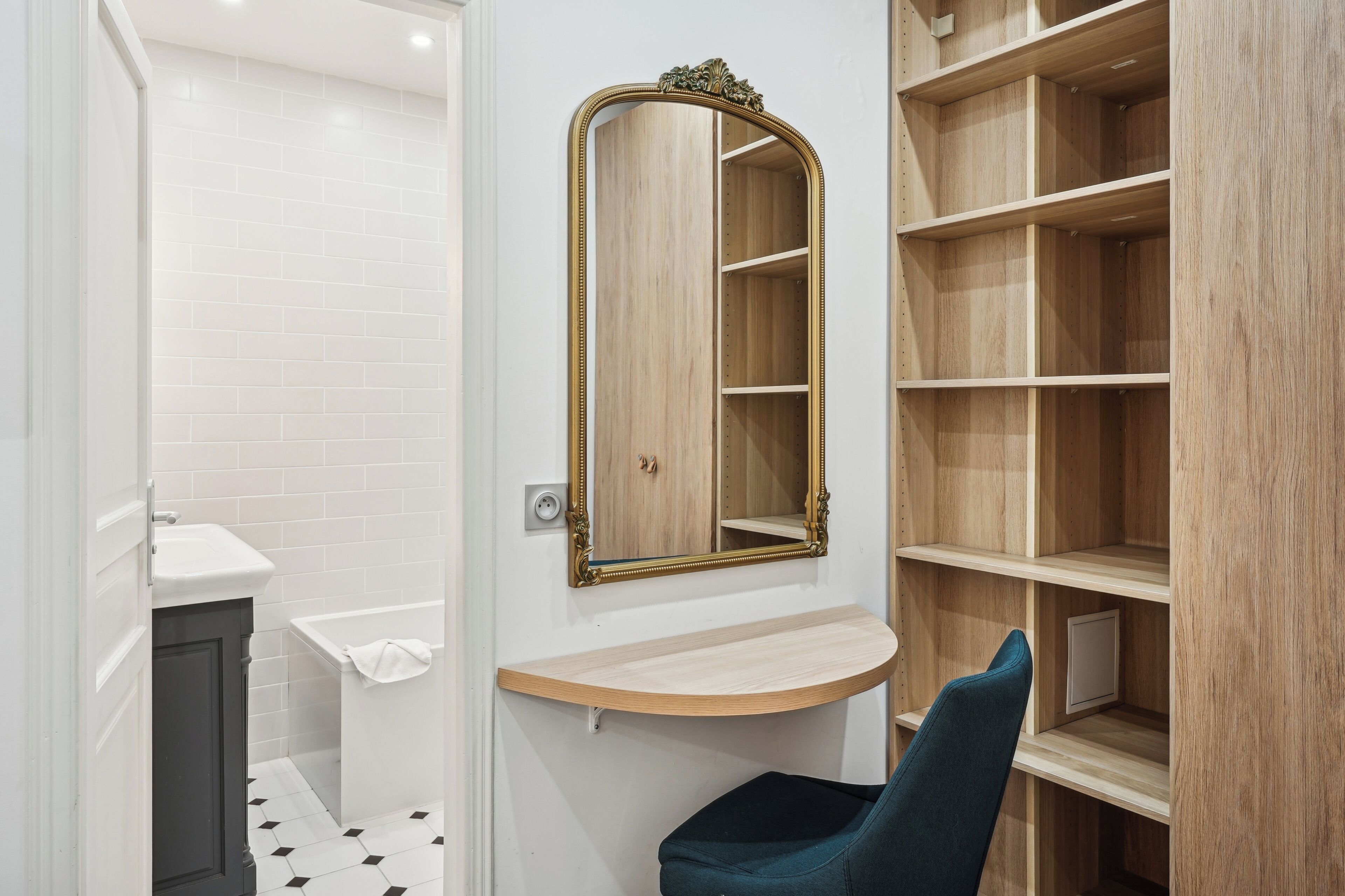 apartment | premium bedding, desk, soundproofing, iron/ironing board