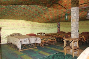 Grand Tent | Bed sheets - Le Campement Calao Du Lac Rose- Glamping (Niaga)
