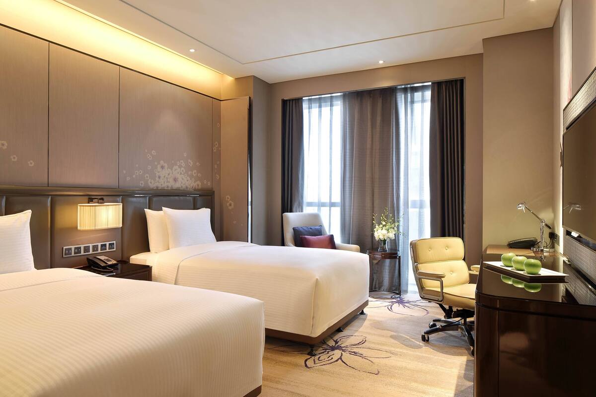 Minibar, desk, blackout curtains, soundproofing