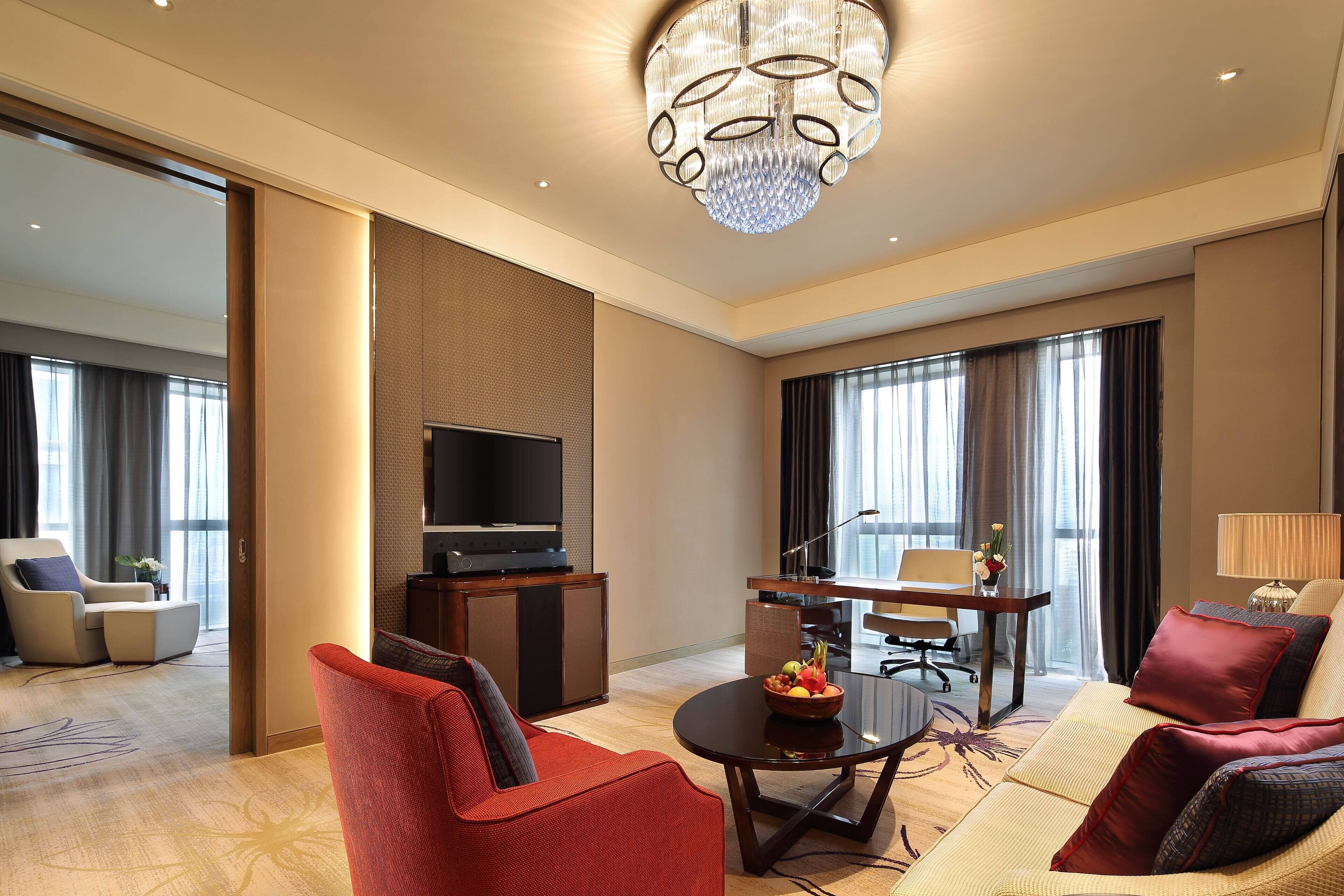 Premium bedding, down duvets, memory-foam beds, minibar