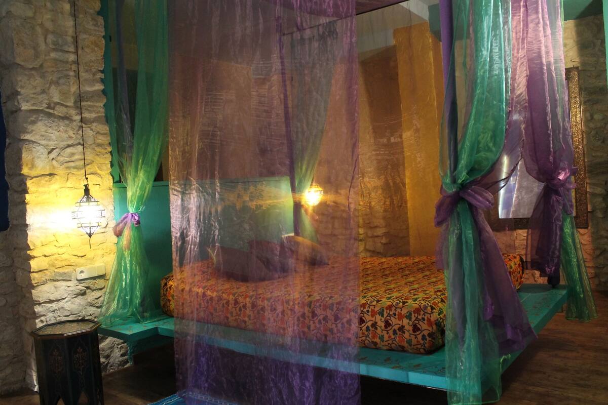 Chambre Double, patio, vue montagne | Vue de la chambre