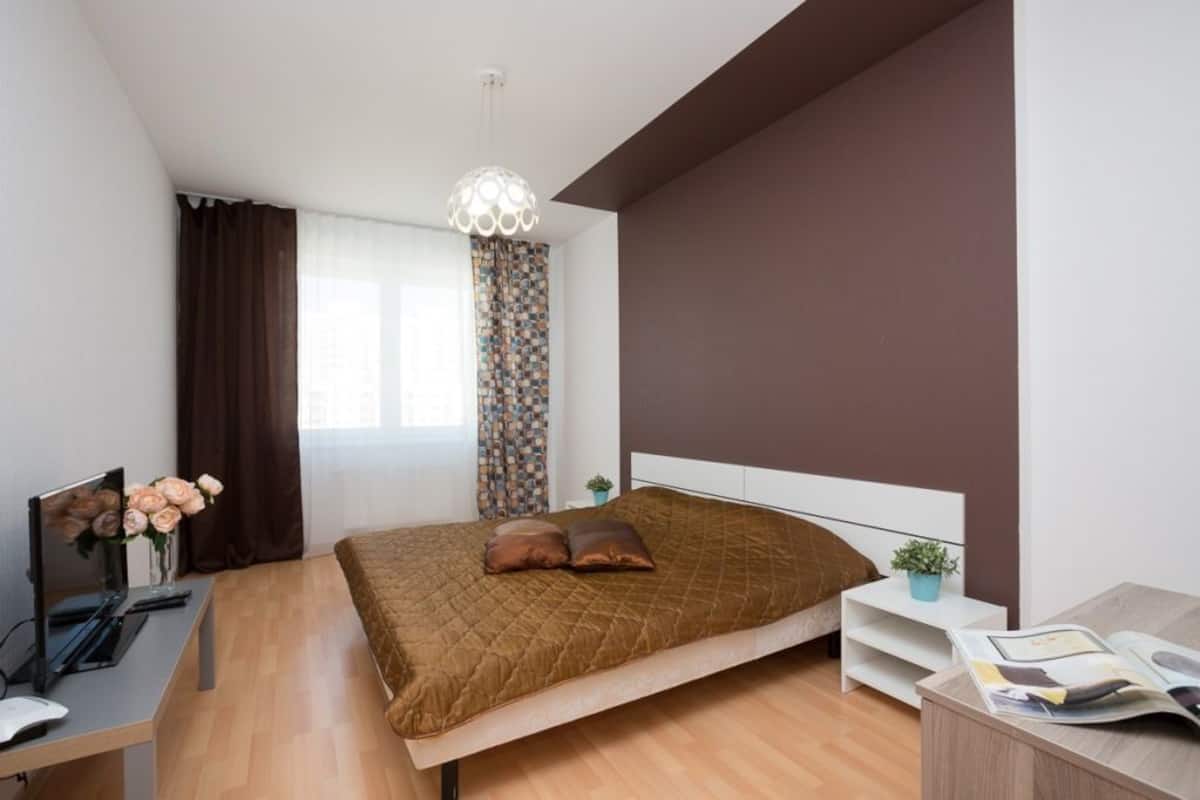 Apartment, 1 Bedroom (Stepana Razina, 122-215) | Seterika/papan seterika, Wi-fi percuma