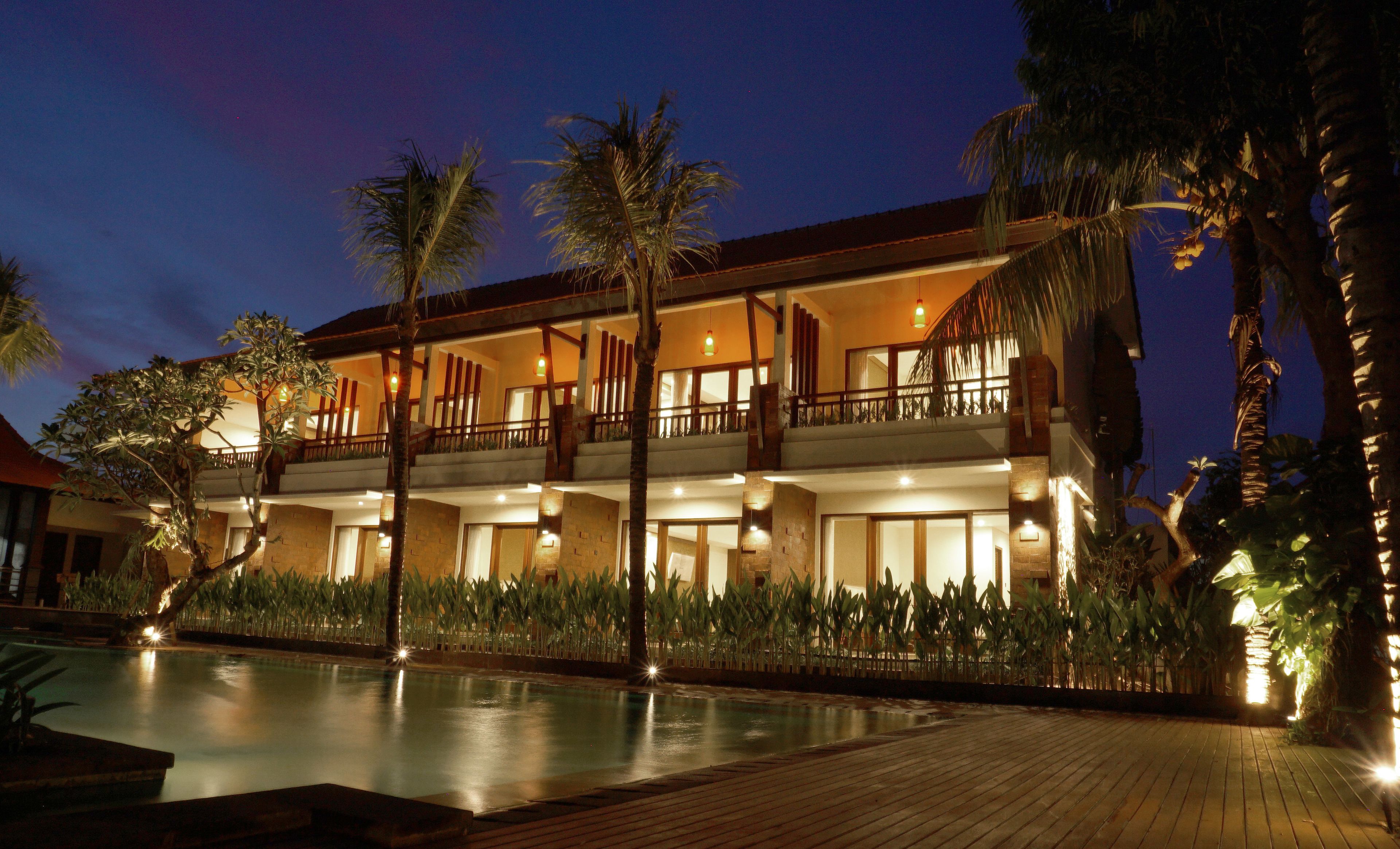 front of property – evening/night