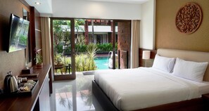 Deluxe Room, Pool Access | View from room - Arena Living (Denpasar)