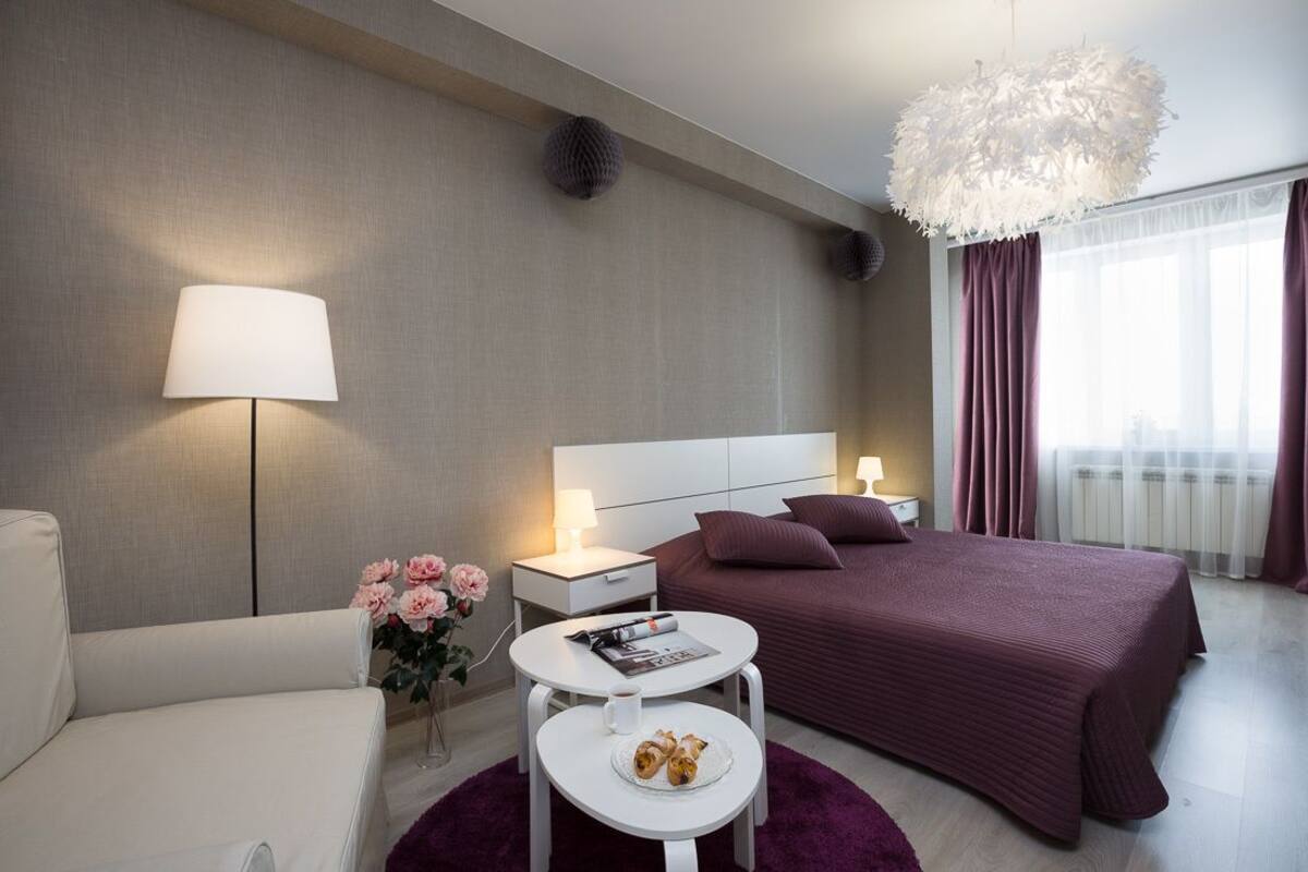 Apartment, 1 Schlafzimmer (Kosmonavtov prospekt, 46a- 78) | Bügeleisen/Bügelbrett, kostenloses WLAN