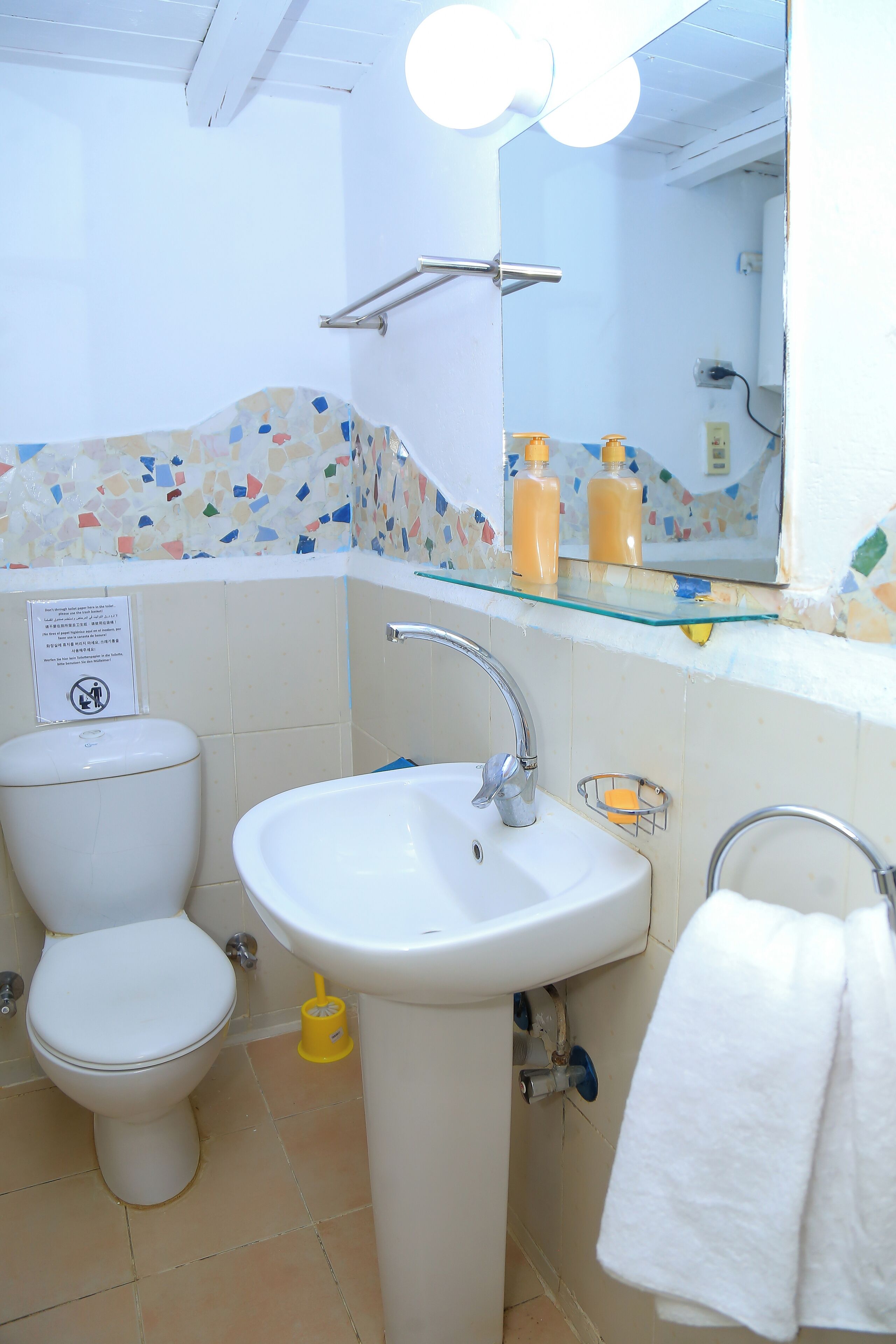 华丽客房 | 浴室 | 淋浴设施、大花洒淋浴喷头、免费洗浴用品、吹风机